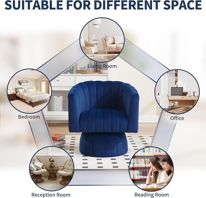 Swivel Accent Barrel Chair - Image 5