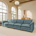 JUMMICO 159" Modular Sectional Chenille Couches Linear Sofa by JUMMICO