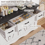 56" Modern Farmhouse Sideboard Buffet Cabinet - Image 5