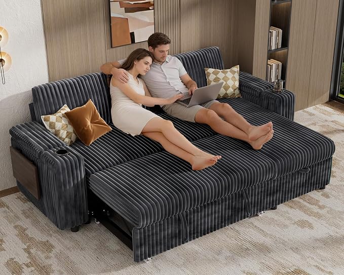 Vipbear 86" Modular Sectional Sleeper Sofa - Image 2