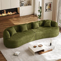 131" Oversized Sectional Sofa for Living Room, Modern Luxury Plush Chenille by DAMAIFROMFURNITURE