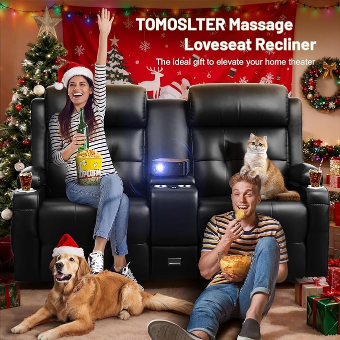 Loveseat Recliner Sofa, Home Theater Seating - Image 5
