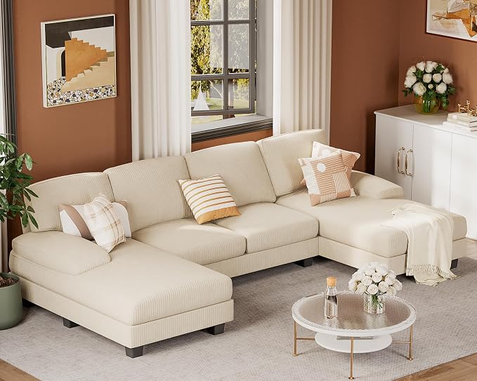 JUMMICO Sectional Couches for Living Room, U Shaped Couch - Image 8