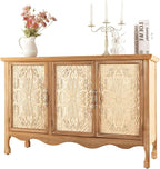 RoyalCraft Buffet Cabinet with Storage, Vintage Solid Wood Sideboard with 3 - Image 8