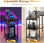 Furologee L Shaped Gaming Desk - Image 7
