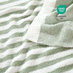 Snuggle Sac Ultra Soft Throw Blanket, Sage Green, Cozy Knitted, Fuzzy Knit - Image 4