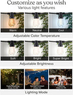 Brightech Ambience Pro 27-Ft Solar String Lights - Image 6