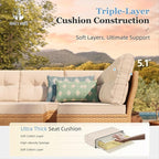 HERA'S HOUSE Patio Furniture Set, 8 Piece Wicker Outdoor Patio Conversation Set - Image 4
