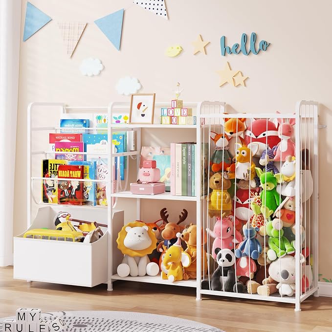 BBLIKE 3in1 Stuffed Animal Storage Organizer by BBLIKE