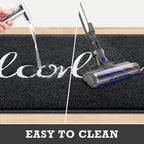CozyBounty Black Door Mat Welcome Mats Outdoor Indoor Non-Slip Doormat - Image 4