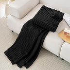 90x90 Inch Black Queen Large Blanket - Image 3