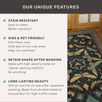 Green and Black Rug for Entryway Indoor- 3x6 Kitchen Floor Mats Non Slip - Image 6