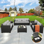 Rattaner 5-Piece Patio Furniture Sofa Set Outdoor Wicker Sectional Couch - Image 2