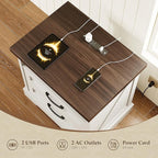 AODK 24 Inch Farmhouse Nightstand - Image 4