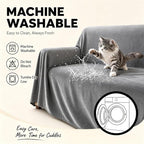 LOllON Velvet Couch Cover for Cats Dogs Kids - Image 7