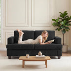 Apicizon 63" Loveseat Sofa Couch, Cloud Couch Lounge Sofa - Image 3