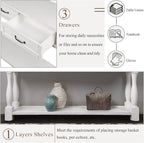 Knocbel Long Antique Entry Console Table - Image 10