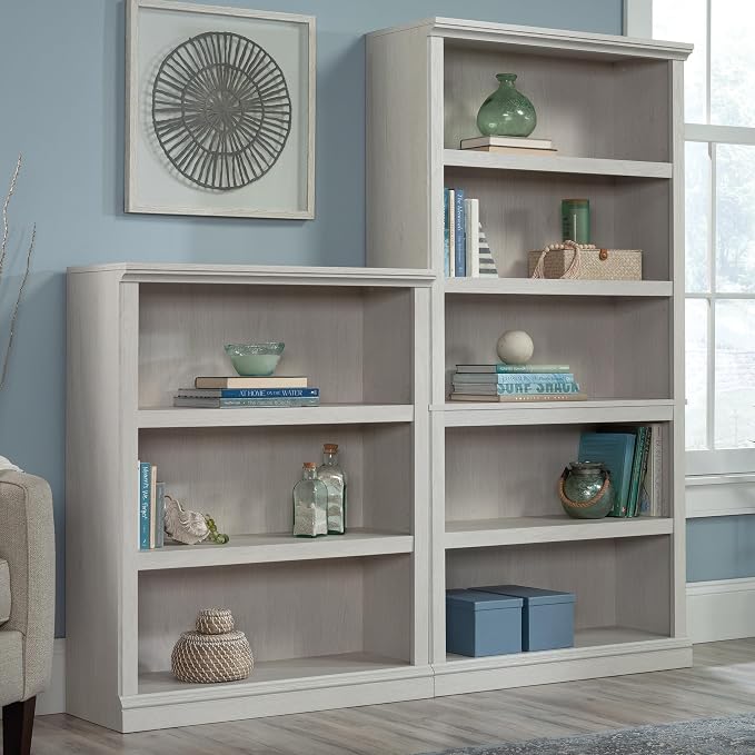 Sauder 5 Tier Book Shelf Wooden Bookcase Multipurpose Bookshelf - Image 7