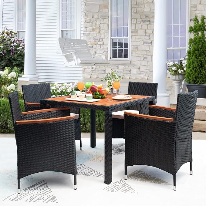 Devoko 5 PCS Furniture, Patio Conversation Set - Image 9