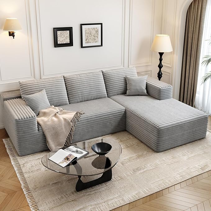 107.5" Cloud Modular Sectional Sofa Couch by Settab