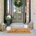 2 Pcs Summer Door Mat, Coco Coir Welcome Doormat by Unknown