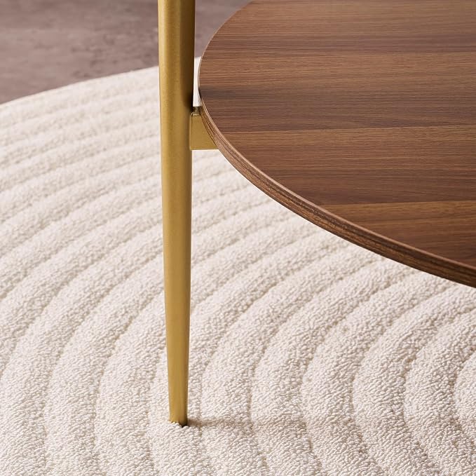 LumFurn Round Coffee Table, Mid-Century Modern Design, D30“ x H17”, - Image 9