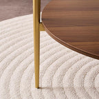 LumFurn Round Coffee Table, Mid-Century Modern Design, D30“ x H17”, - Image 9