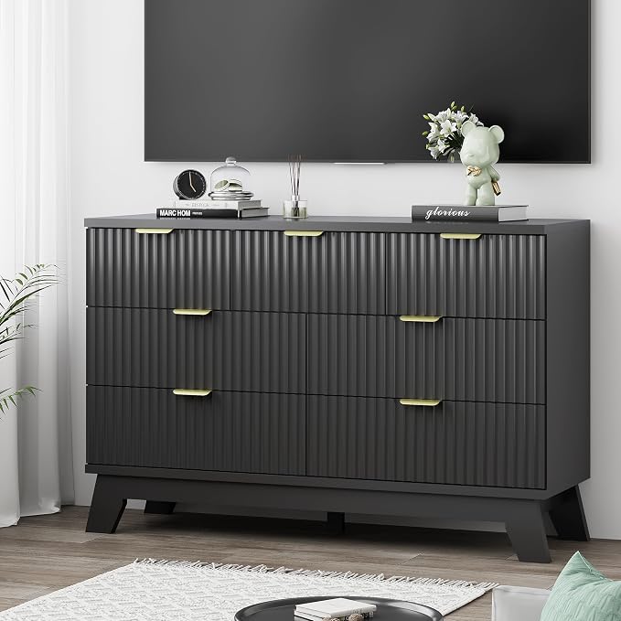 Xixini Fluted Dresser for Bedroom - Image 7