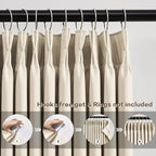 100 Inch Long Pleated Curtains 2 Panels, Memory Trained Pinch Pleat Window - Image 2