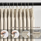 Custom Made Pinch Pleat Curtains 92 Inches Long 2 Panels Set, Elegant - Image 2
