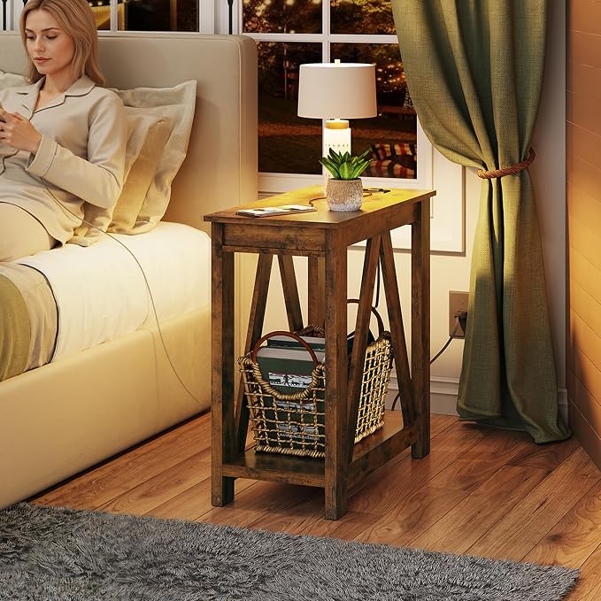 WLIVE End Tables Living Room Set of 2 - Image 9