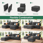 HONBAY Modular Sectional Sofa - Image 4