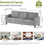 STHOUYN 73" W 3 Seater Couch - Image 2
