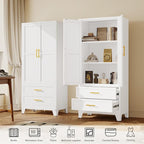 GAIOUS Steel Pantry Cabinet, 2 Adjustable Shelf and 2 Drawers, Freestanding - Image 4