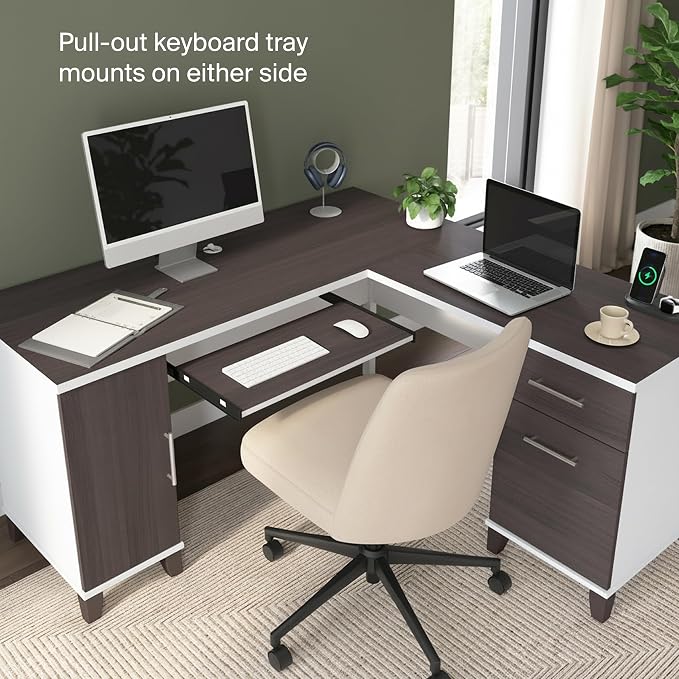 Bush Home 60-Inch L-Shaped Desk - Image 7