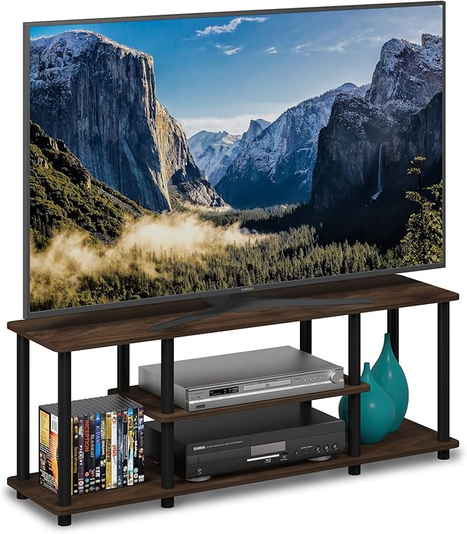 Furinno Turn-N-Tube No Tools 3D 3-Tier Entertainment TV Stand up to 50 inch TV by Furinno-FitsYourSpaceFitsYourBudget