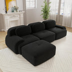 Boneless Sectional Couch, No Assembly Required, 117.3” L Shaped Modular Cloud by ModonChicSofasCouches