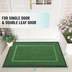 OLANLY Front Door Mat Outside 35x23, All-Season Heavy-Duty Rubber Doormat | - Image 2