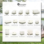 Patio Rocking Chair Cover 2-Pack, Rocking Chair Covers - Image 9