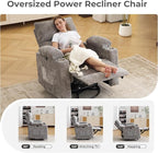 Oversized Power Recliner Chair Swivel Glider - Image 5