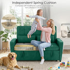 54'' Sleeper Sofa Bed, Convertible Pull Out Couch Futon - Image 5