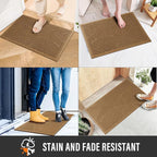 Sturdy Front Door Mat, Absorbent Muddy Dirt Resist Welcome Door Mats Outdoor - Image 4