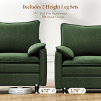 Vesgantti 108" Modular Sectional Sofa, Comfy Cloud Couch - Image 3
