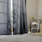 Sheer Curtain Panels Set 96" Inches Long, Solid Voile Light Filtering Airy - Image 8