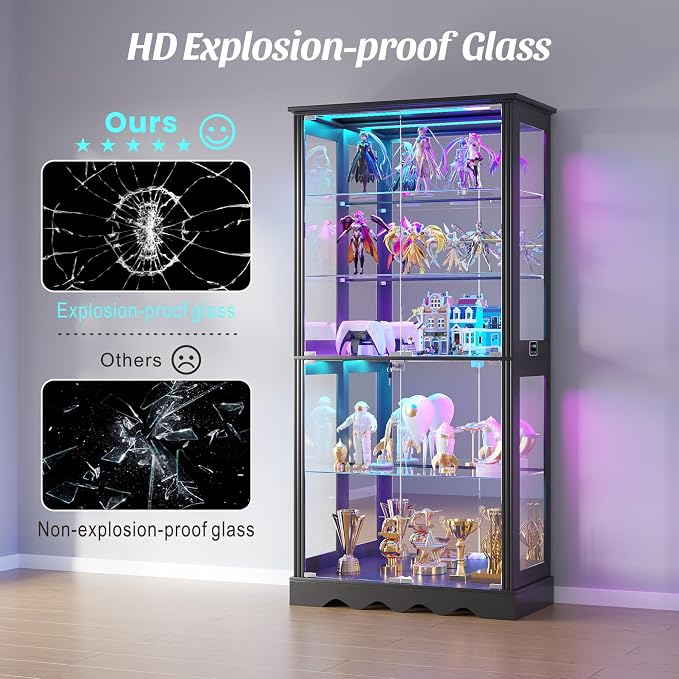 Dystler 71'' Glass Display Cabinet - Image 5