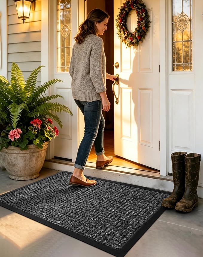 Front Door Mat Outdoor Entrance, 29.5" x 17" Heavy Duty Welcome Mat - Image 7