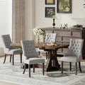 COLAMY Fabric Side Dining Chairs Set of 4, Wingback Upholstered Dining Room by COLAMYHOME
