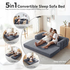 Sofa Bed, Corduroy Sleeper Sofa Bed - Image 4