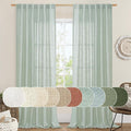 Living Room Linen Curtains 95 Inch by LAMIT