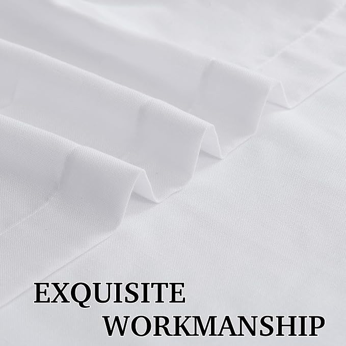 RYB HOME Linen Semi Sheer Curtains - Image 4